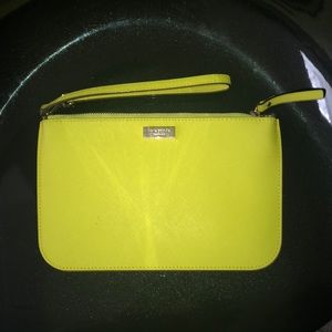 Kate Spade wristlet yellow